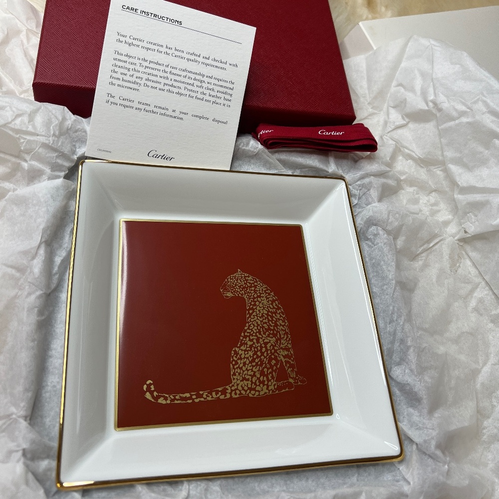 NEW Limited Edition Cartier Panther Trinket Tray Medium Model